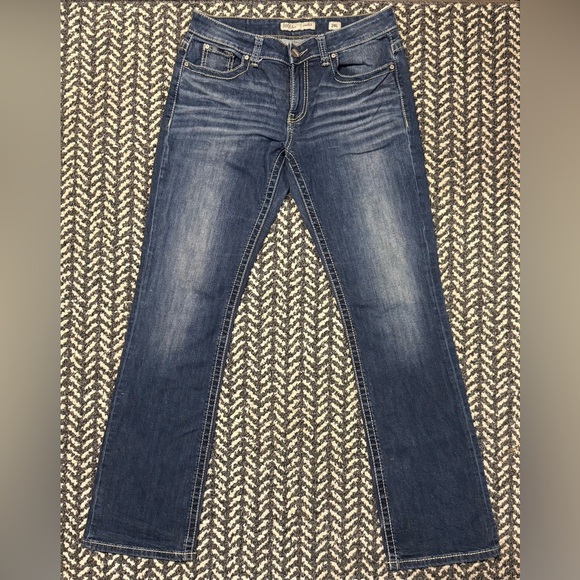 BUCKLE BKE Harper Stretch Bootcut Jean in Dark Wash Size 28 Long - Picture 4 of 8